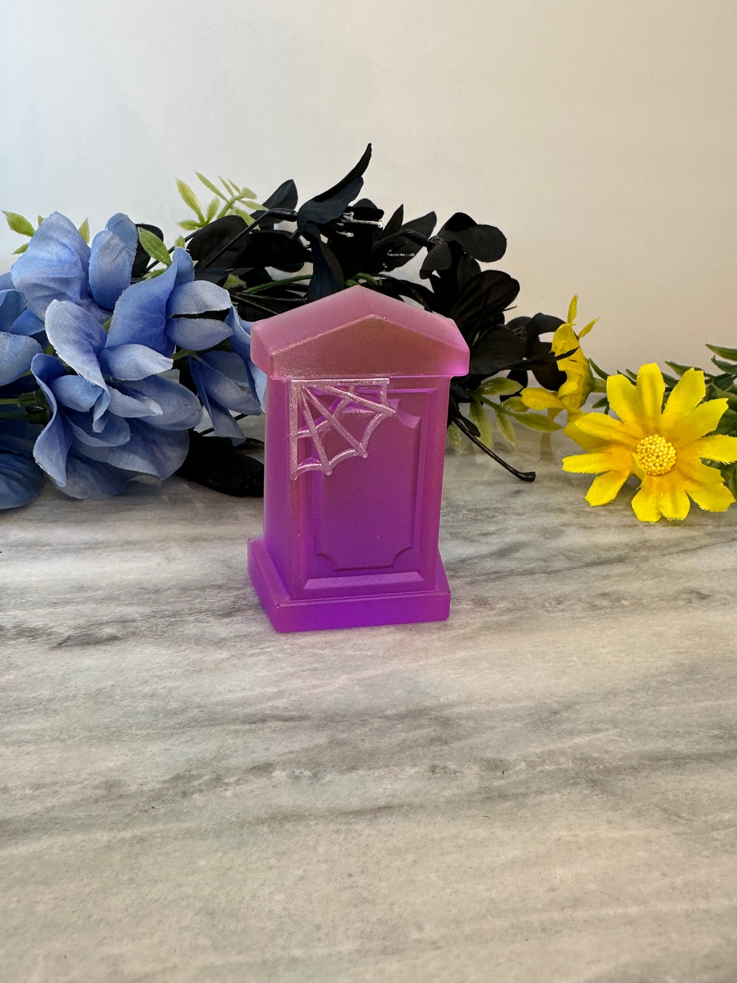 Resin Tombstone Decor #5 - Handmade Gothic Accent | Halloween & Year-Round Spooky Decor