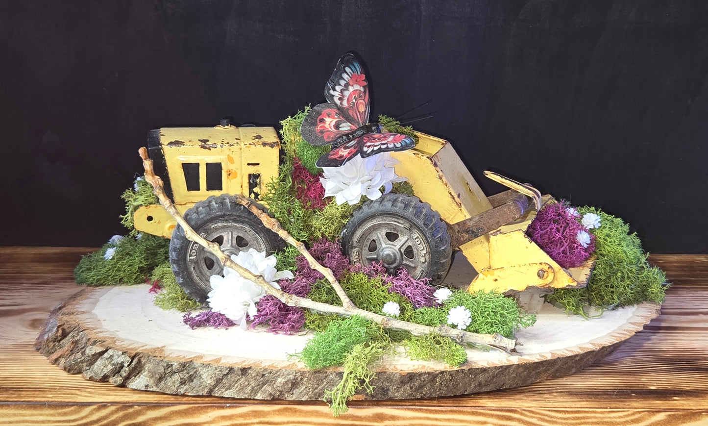 Vintage Forgotten Tractor Toy - Weathered Antique Farm Toy | Rustic Oddity Decor