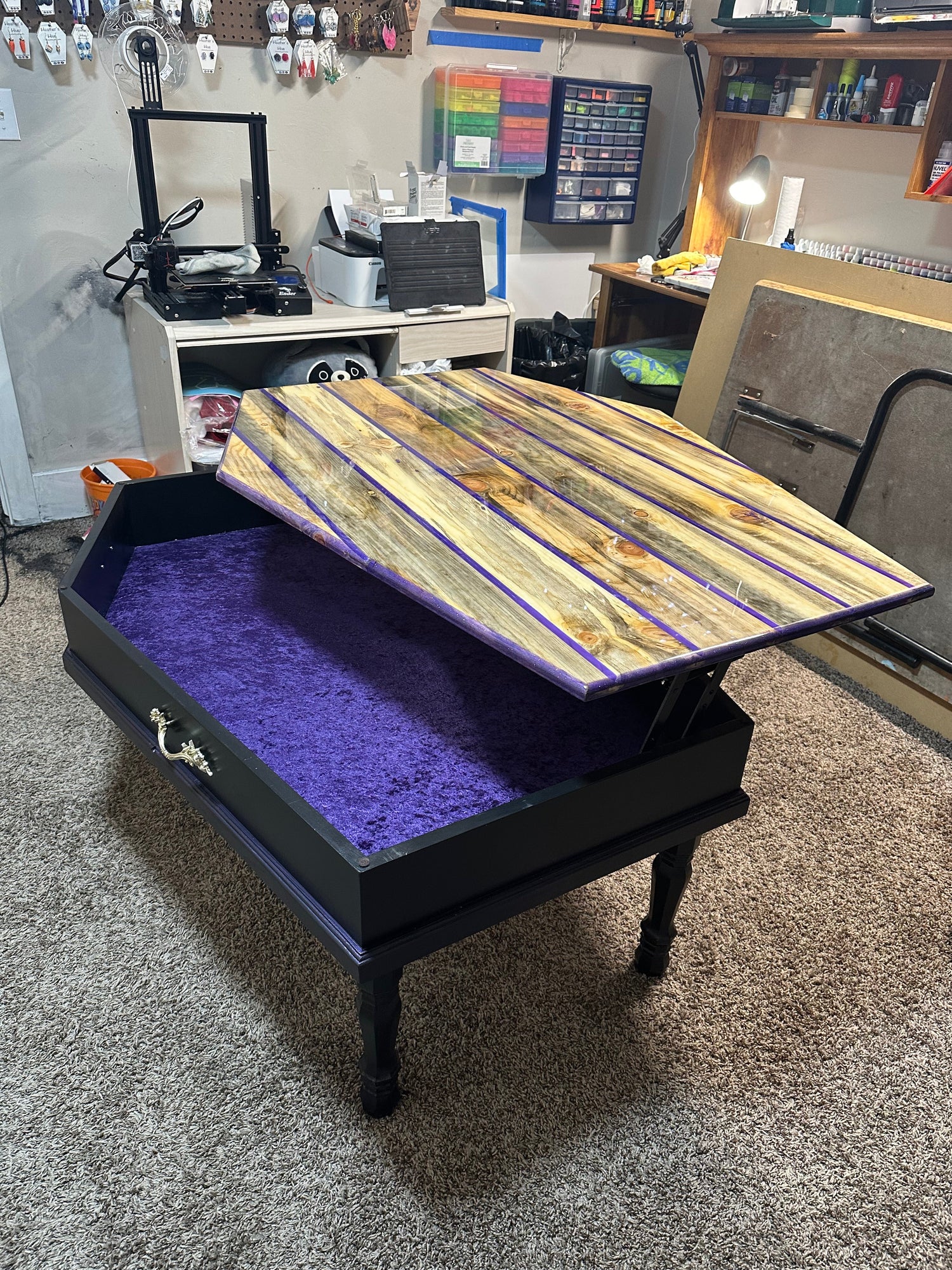 Coffin coffee tables