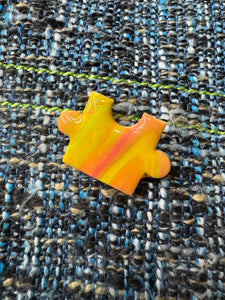 Puzzle piece pin- edge out