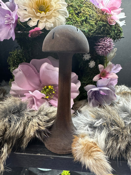 Mushroom- walnut wood