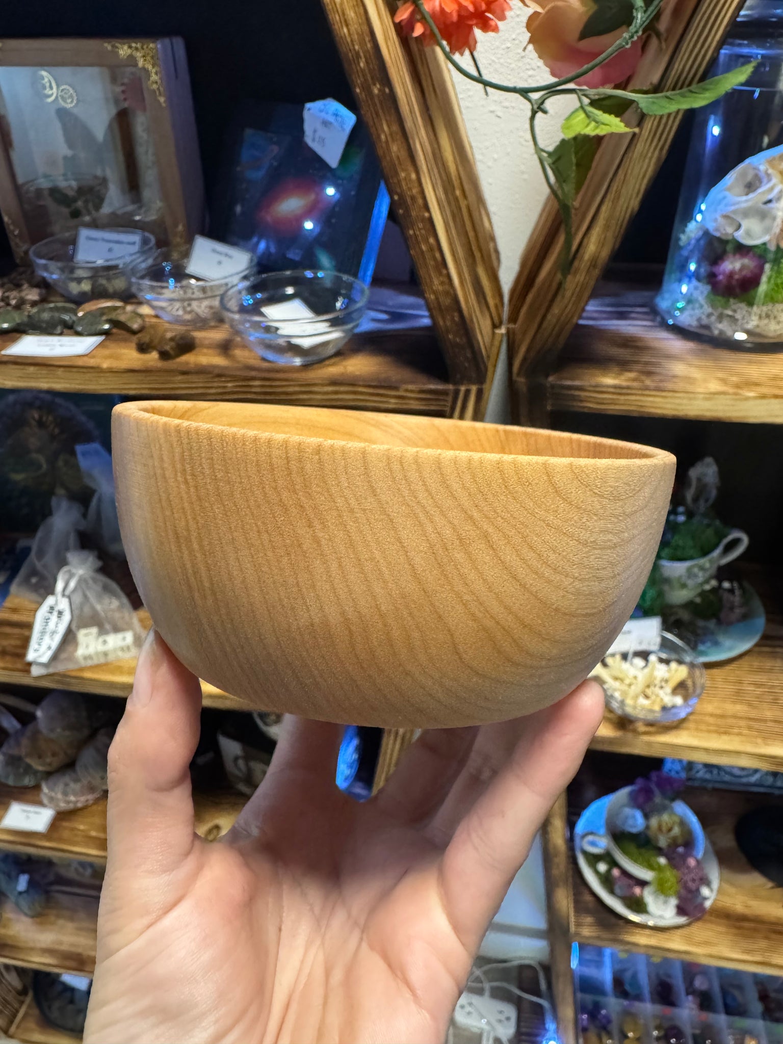 Figured Maple wood bowl