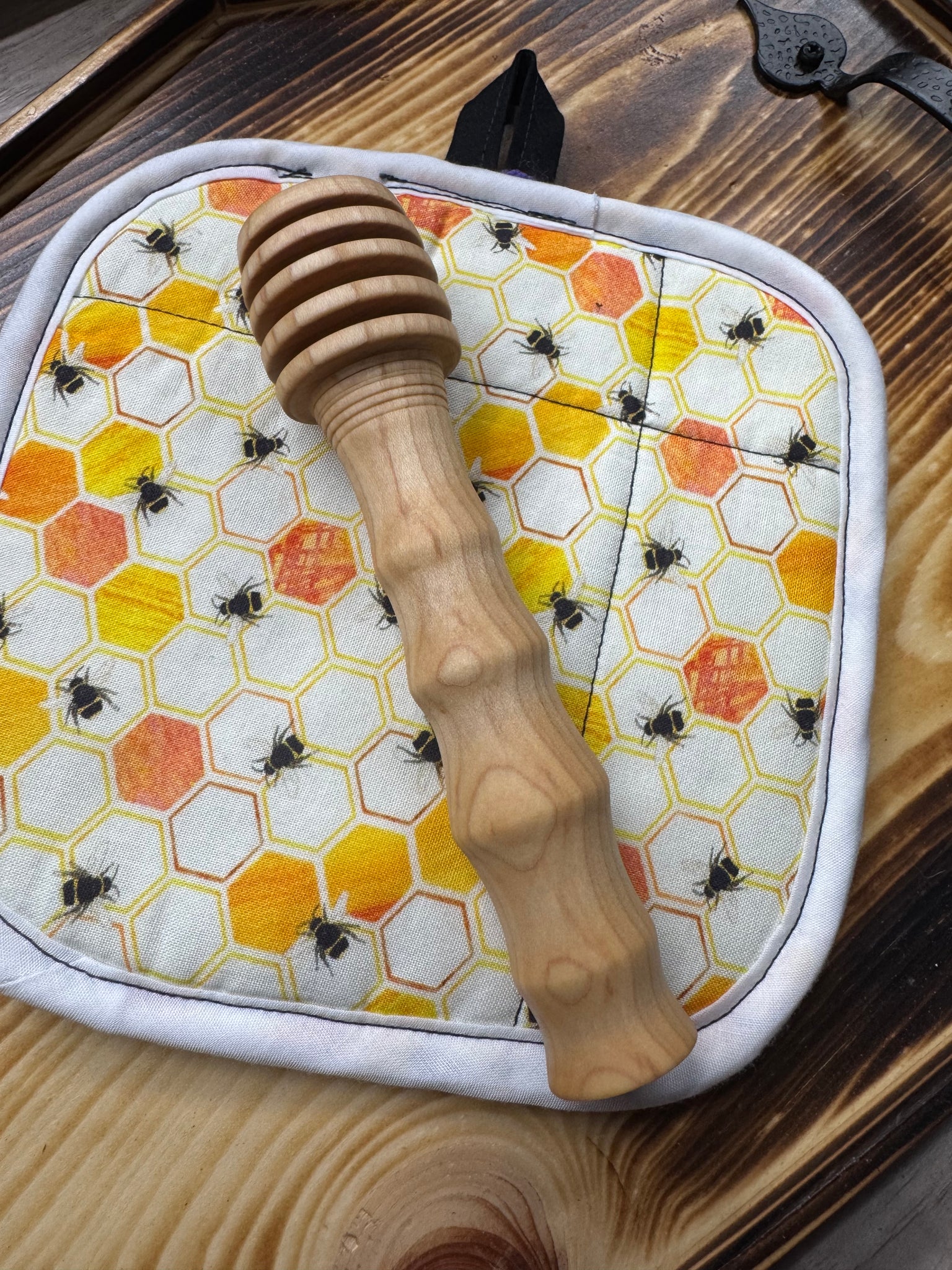Honey dipper - maple wood