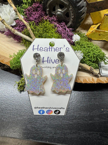 Ghost dangle earrings