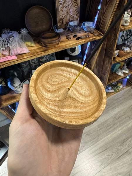 Incense burner dish - Ash wood