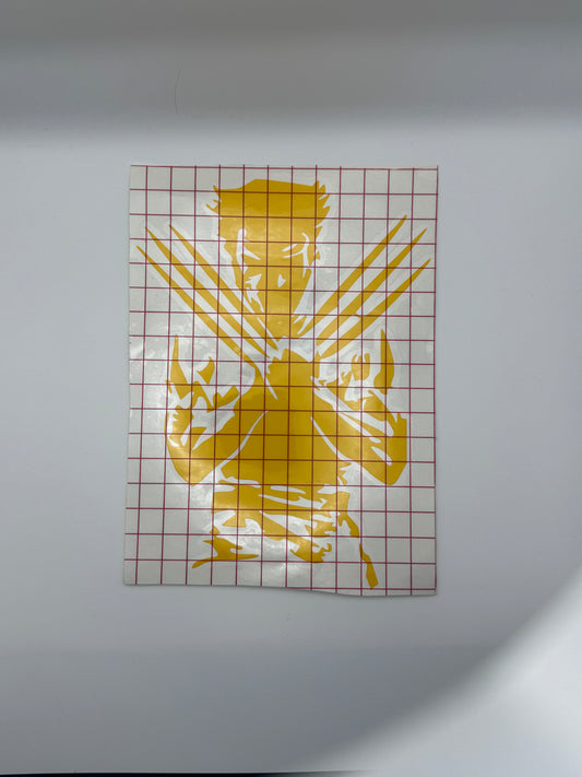 Wolverine decal - yellow