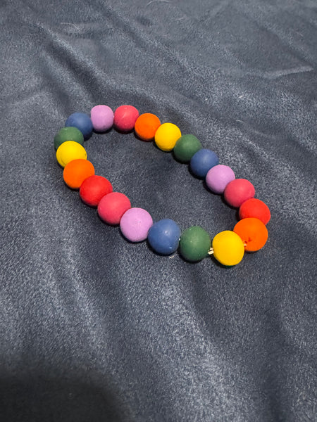Hand-rolled bead bracelet - L
