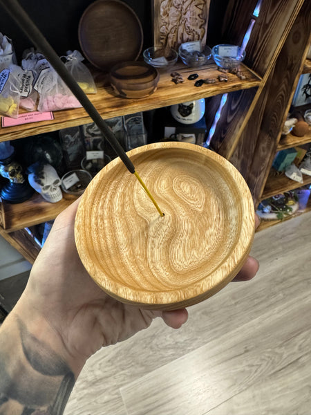 Incense burner dish - Ash wood