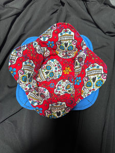 Sugar skull reversible bowl cozy