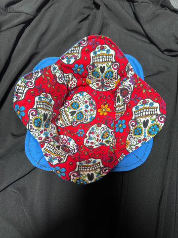 Sugar skull reversible bowl cozy