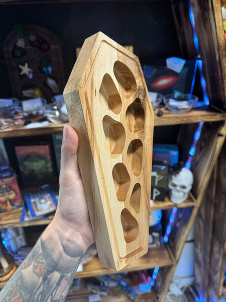 Coffin shaped Curio display