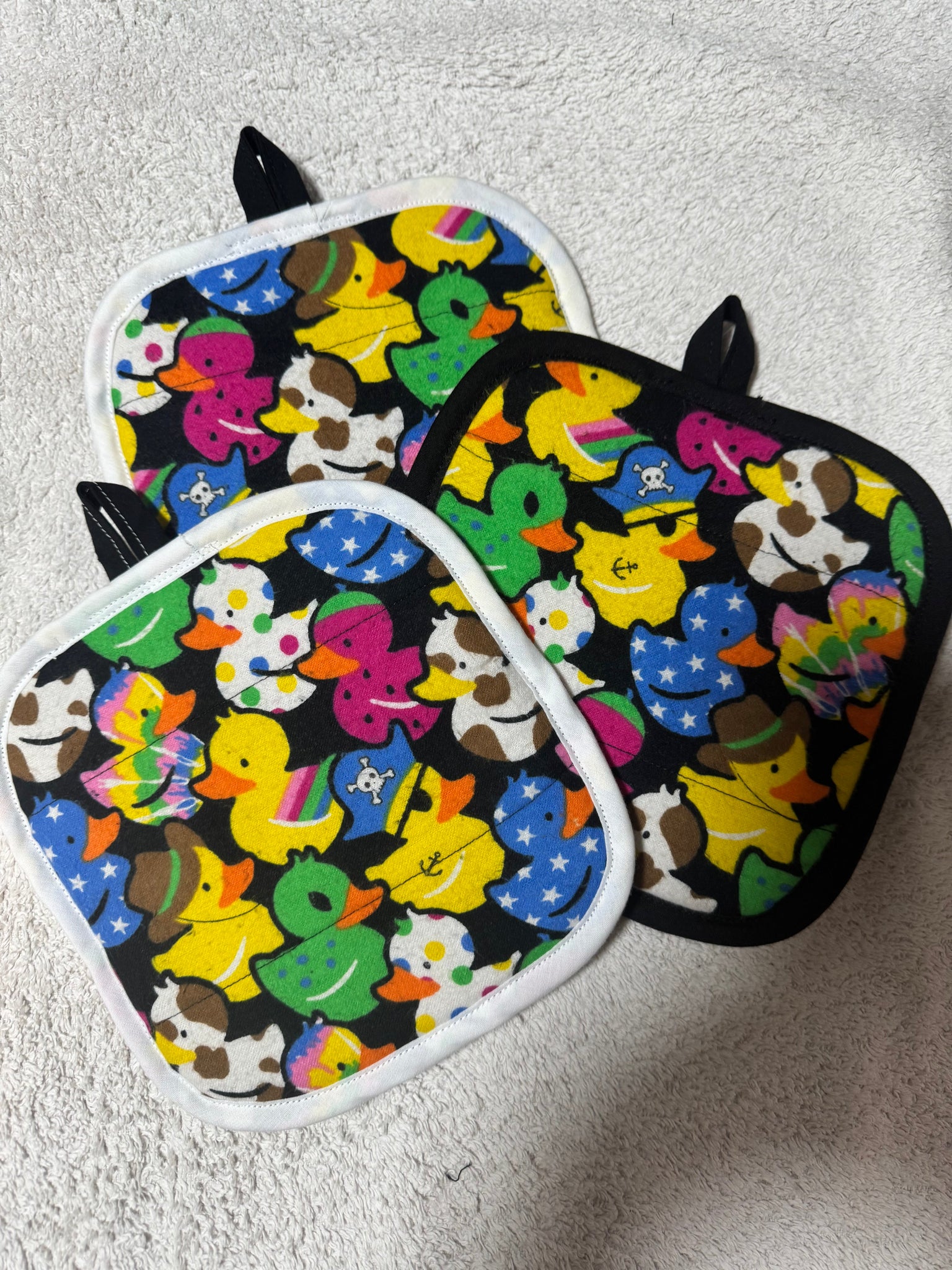 Rubber ducks potholder