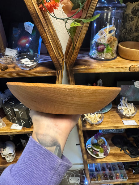 Cherry wood bowl