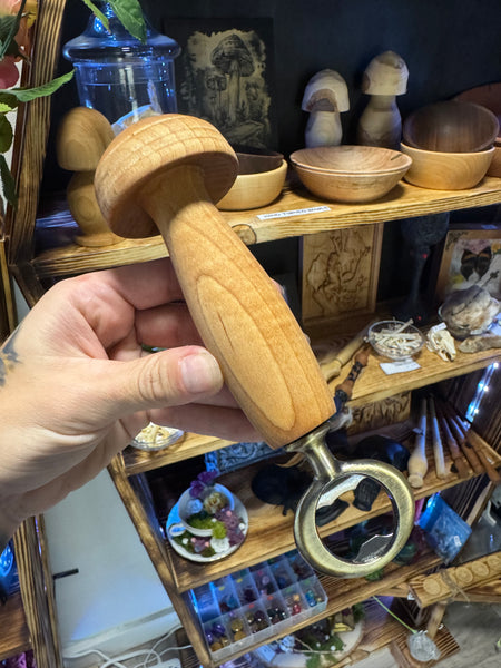 Mushroom handle bottle opener