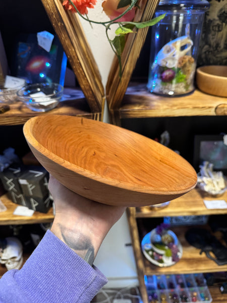 Cherry wood bowl
