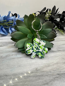 Shamrock clay keychain-mix