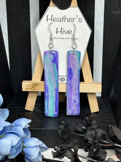 Geo drop dangle earrings-og