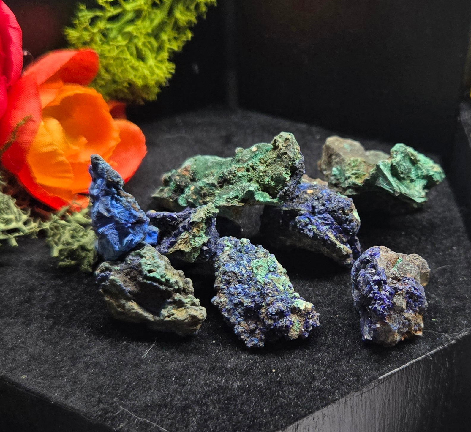 Malachite Azurite Clusters