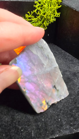 Pink labradorite