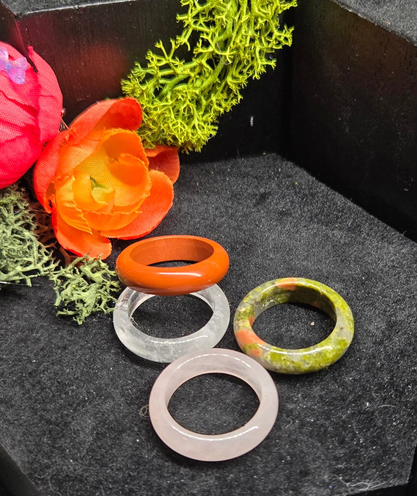 Crystal rings