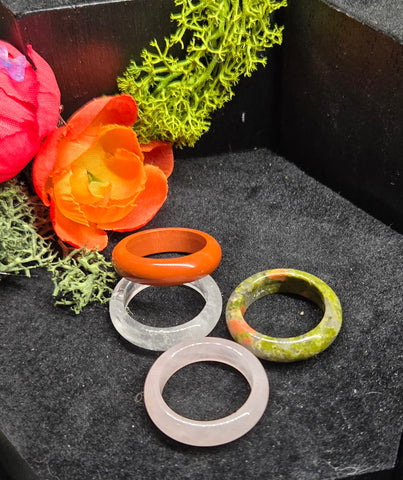 Crystal rings