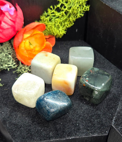 Cube carved crystals